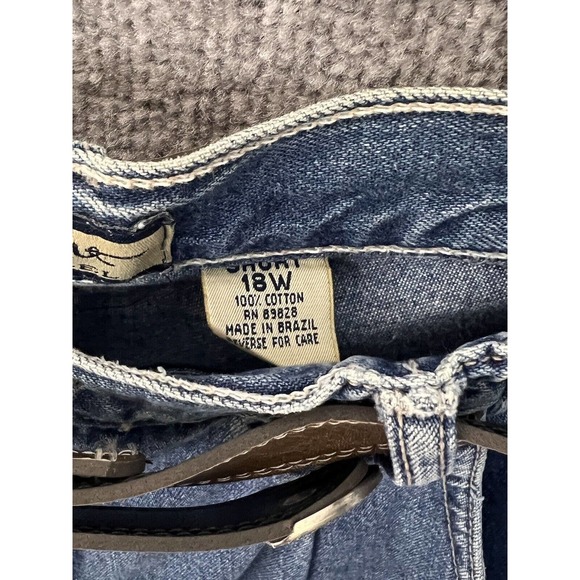 Vintage Gloria Vanderbilt Signature Label Loose Fit Mom Jeans Women Sz 18W Short - Picture 4 of 12